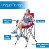 RMS Extra Tall Folding Chair - Bar Height Director Chair for Camping, Home Patio and Sports - Portable and Collapsible