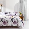 100% Long-Staple Cotton Duvet Cover Set,Pattern Printed Comforter Cover 3pcs, Ultra Soft & Breathable Bedding Set