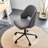 Modern home PU office chair adjustable 360 ¬∞ rotating chair engineering plastic armless rotating computer chair with wheels living room bedroom offic