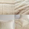 Ombre Shaggy Long Fur Comforter Mini Set