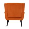 Modern Soft Velvet Material Ergonomics Accent Chair Living Room Chair Bedroom Chair Home Chair With Black Legs For Indoor Home